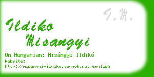 ildiko misangyi business card